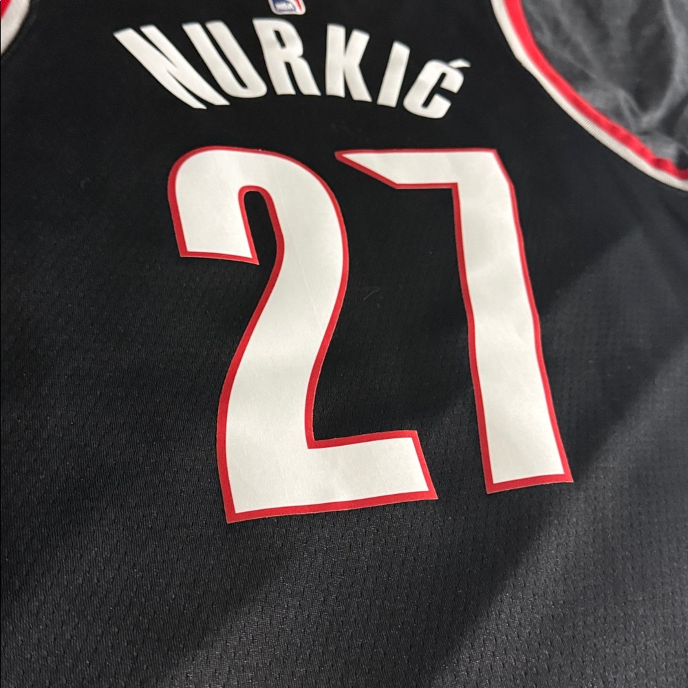 Portland Trail Blazers #27 Jusuf Nurkic Home NBA Nike Swingman Jersey - Picture 8 of 9